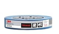 3M Masking Tape 2090 Universal Surfaces, medium tack, UV stable, indoors & outdoors, 24 mm x 50 m, Blue