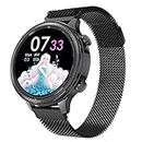zyz The New 2021 M3 Smart Watch Smart Watch 1,1 Pouce Écran Rond, Surveillance De La Fréquence Cardiaque IP67 Imperméable, Rappel D'appel, Bracelet De Sport,Noir