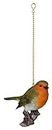 Vivid Arts - Hanging Robin on Branch Home or Garden Decoration (HGF-014)