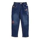 Hopscotch Baby Boys Cotton Text Print Slim-Fit Jeans in Navy Color for Ages 18-24 Months (OLD-4274339)