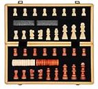 Inca Wood Handmade Magnetic Wooden Chess Set - Beautiful and Portable Travel Chess Set for Adults and Children, 39 x 39 cm.