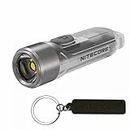 Nitecore Tiki 300 Lumen Rechargeable EDC USB-C Keychain Flashlight NITECORE Tag, Transparent
