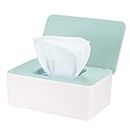 Wet Wipes Storage Box, Wet Wipes Box, Wipes Dispenser Holder Case Boxes, Toilet Tissue Paper Napkin Container Box with Lid for Home Office Desk - Green