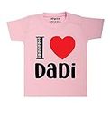 Arvesa I Love Dadi Theme Unisex Baby 6-12 Months Pink Half Sleeve Kids Tshirt TS-1220-14-PINK dada dadi Kids Tshirt, dadi ki Jaan Baby Clothes.
