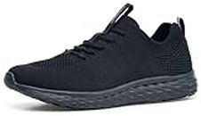Shoes for Crews Everlight, Men's, Breathable, Lightweight, Lace-Up, Slip Resistant, Water Resistant Work Shoes, Black, 8