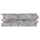Silver Travertine Stacked Stone Siding Ledger Panel - Split - 7.25"x19.75"x3/4"