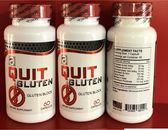 Quit Gluten Block Free 40 % Off 120 capsules Dietary Supplement Easy Digestion