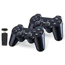 Moajerry Game, Wireless Retro Stick Game Console, Plug & Play Video TV Game Stick with 21000+ Games Built-in, 64G, 4K HDMI Output, Dual 2.4G Wireless Controllers
