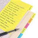 Eagle Divider Sticky Notes, Self-Stick Lined Note Tabs, Bookmark Index, 60 Ruled Notes per Pack, Assorted 6 Neon Colors, 4X6 inches,10 Sheets per Pad, Ideal School and Office Supplies, Pack of 1