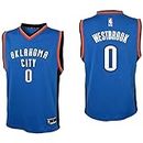 Outerstuff NBA Oklahoma City Thunder Russell Westbrook Youth Boys Replica Player Road Jersey, Small (8), Bright Royal