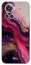 Gift Minister Soft Designer Mobile Case for One Plus 10R 5G Back Cover Pink - Sepia Hot Blend Violet Watercolor Marble Paper Texture Pleasant Vibes Smooth Art Dreamy Depictions 1Pcs 1701X