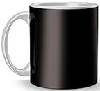 MM9E White Black Pattern Ceramic Coffee Mug (330 ml)
