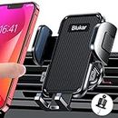 Blukar Car Phone Holder, Air Vent Phone Mount Cradle 360° Rotation - Upgraded Hook Clip and One Button Release Function - Super Stable Compatible with 4.0 to 6.7 inches Phones