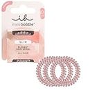 Invisibobble Elastic Slim Pink Monocle I Spiral Elastics for Girls and Women I Strong Hold and Respect for Hair I Anti-Breakage I 3 Pieces Designed in Germany