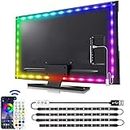 findyouled led Strip Lights for TV, 3m led TV Backlight with APP Control, Music Sync, USB led Gaming Lights Strip for 40-60 inch TVs, Computer