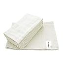 MuslinZ paquete de 6 pañales de muselina preplegados blancos (tamaño 2, blanco)…