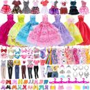 35/63 pieces items for Barbie dolls dresses shoes jewelry clothing set accessori
