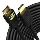 Sounce Hdmi Cable 4K High-Speed Hdmi Cord 18Gbps With Ethernet Support 4K 60Hz Compatible With Uhd Tv, Monitor, Computer, Xbox 360, Ps5 Ps4, Blu-Ray, And More 10 Meter (33Ft) - Black