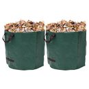 2x Bolsas de jardín de césped reutilizables bolsas de residuos de hojas de patio-bolsa de almacenamiento, bote de basura 106 galones