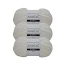 NORCIA Softy Yarn, Fluffy Yarn, 3X100 gr (3X76 Yds) Soft Yarn for Crocheting, Plush Yarn for Amigurumi, Chenille Yarn, Baby Blanket Yarn Crochet & Knitting, Fur Yarn