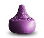 Style Homez Premium Leatherette XXL Bean Bag Gaming Chair Purple Color, Cover Only