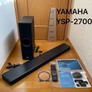 Barra de sonido Yamaha YSP-2700 MusicCast con subwoofer inalámbrico negra usada Japón