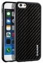 Custodia rigida carbonio Klouze iPhone 6 6s nera fibra di carbonio guscio bumber