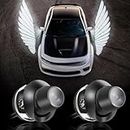 Apex Merchandise- Angle wings light For Car, Angel Wings light, Warning Front Welcome Lights Wing Projector/Shadow Light LED Universal for All Cars & Bikes (White)