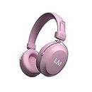Louise & Mann 5 Bluetooth Headphones Over Ear, Wireless Headphones with Hi-Fi Stereo Deep Bass, Foldable, Soft Earmuffs, Built-in Mic and Wired mode for Phone/PC/TV (Pink)