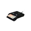 Woxter Black Electronic DNI Reader - Smart Electronic DNI 3.0 Plug and Play Compatible with PC and Mac Lector DNI Electrónico Black