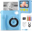 Kids Camera for Girls Boys,Instant Camera for Kids with Storage Case 1080P HD Di