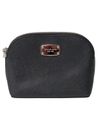 MICHAEL KORS cosmetic bag Saffiano leather black DB-1606
