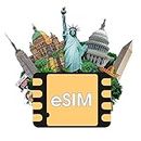 USA eSIM (USA, Mexiko, Kanada universal), unbegrenzte Internet-Daten, T-Mobile SIM, unbegrenzte Geschwindigkeit US Prepaid-Karte, unbegrenzte Ortsgespräche und lokale Texte. (15 Tage)