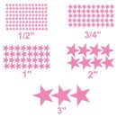 Star stickers Pick your size and color Removable indoor Matte vinyl wall decals.