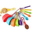 EigPluy Cucchiai Dosatori,Set di 12 Measuring Spoons in Plastica,Cucina Misurini Cucchiai Dosatore Set per Misurazione a Secco e Ingredienti Liquidi per Cucinare e cuocere in Cucina