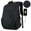 15.6 inch Laptop Backpack Waterproof USB Rucksack Men Women Travel School Bag