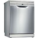 Bosch Home & Kitchen Appliances Bosch SMS2HVI66G Dishwasher, 13 place settings with Extra Dry, SpeedPerfect+, Wifi Enabled with Home Connect, Silver, Freestanding