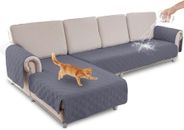 Große Couchbezüge 2 Stück L-Form Sofabezüge 100% wasserdicht mit Stuhl Bucht