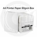 A4 Druckerpapier 80 g/m Box 2500 Blatt weiß Tintenstrahl Büro Schule 5 Stapel