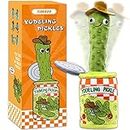 Yodeling Pickle, Talking Yodeling Toy Repeats What You Say, Singing Pickle Plush Toys - Rechargeable Twisted Mimicking Toy Singing Dance, Funny Prank Novelty Gag Gift for Adults & Kids