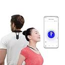 hipee P1 Smart Posture Trainer & Corrector, Control with App, Check Posture in Real Time, Strapless, Boost Health & Temperament (Black)