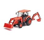 NewRay Toys - 1:18 Kubota Farm Tractor W/Loader and Backhoe(L&S)