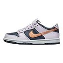 Nike Kid's Shoes Dunk Low SE (GS) Free 99 Cents CZ2496-001, Thunder Blue/Metallic Copper, 6 US