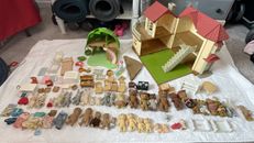 Calico Critters HUGE LOT Animal Figure Toy House Treehouse Accessories Some Vtg