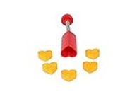 THE JHON BAKER Peda/Sweet Plastic(Fast Stamping) 5 Design Hear Shaped (Heart Shaped)