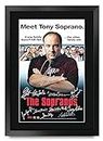 HWC Trading The Sopranos A3 Gerahmte Signiert Gedruckt Autogramme Bild Druck-Fotoanzeige Geschenk Für Tv-Show-Fans