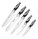 zunsy 8 to 3.5 Inches All Purpose Stainless Steel Knife Set for Multi Use(Pack of 5)