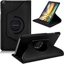 MOBISTAR® Case for Samsung Galaxy Tab A 8.0'' 2019 SM-T290/SM-T295/SM-T297 360° Rotating Flip Case PU Leather Book Cover Protective Case - Black