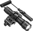 Feyachi FL11 Tactical Flashlight 1200 Lumen LED Light with Picatinny Rail Mount for Outdoor Hunting Shooting and Remote Switch Included