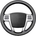 abrupt Auto Steering Wheel Cover for Chrysler 200 300 Town Country Grand Voyager 2011-2016, Car Steering Wheel Cover Breathable Non Sli Wear Resistant, Steering Wheel Covers Car interior accessories